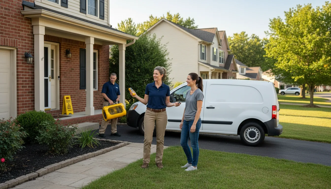 Water restoration image for Water Damage & Restoration Services in Louann, AR